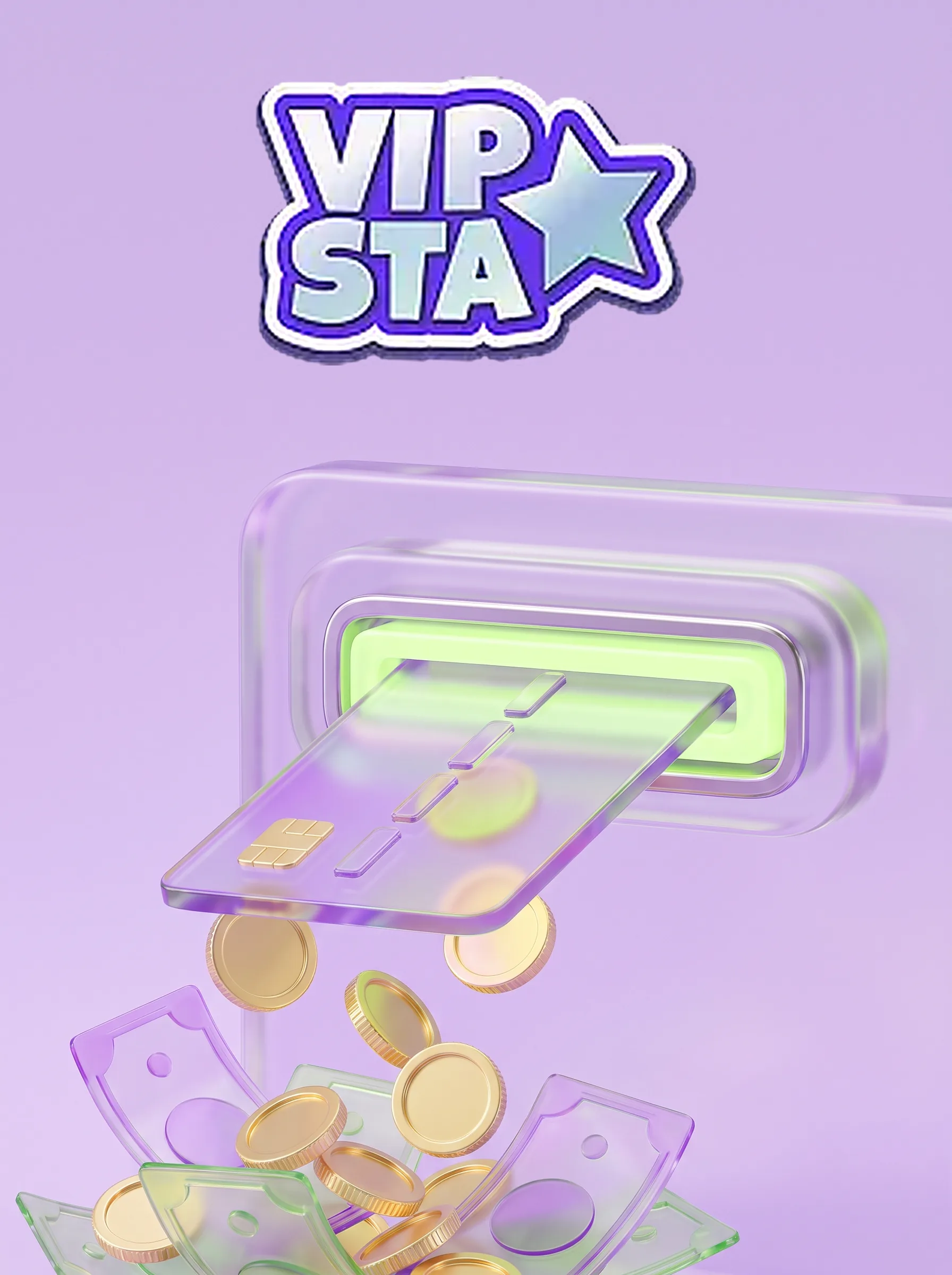 Mince a platební motivy Vipsta